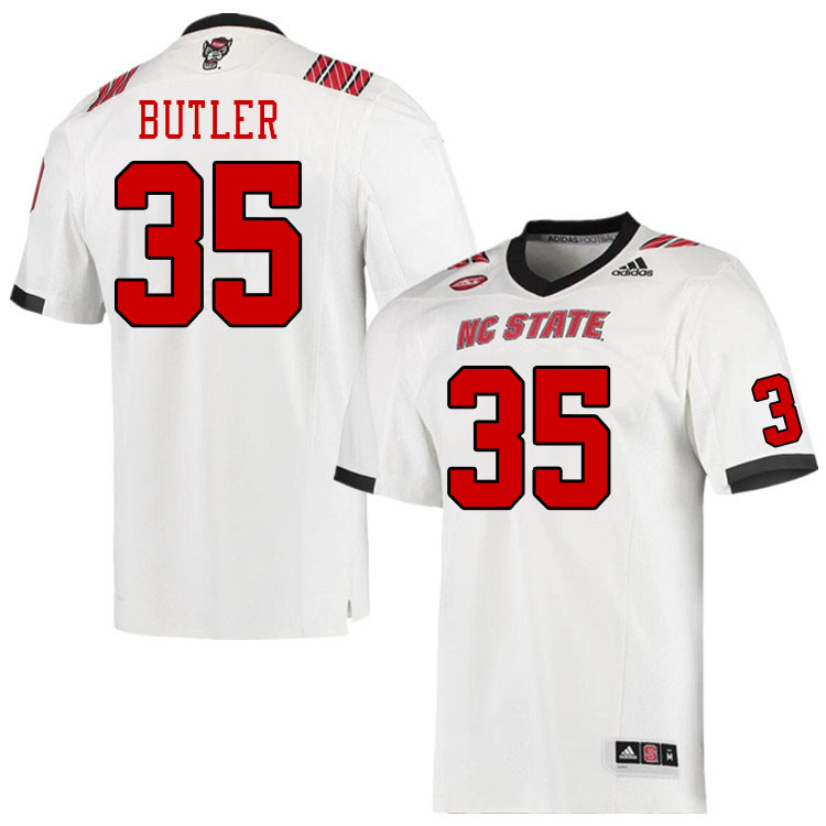 Men #35 Hakeeme Butler NC State Wolfpack College Football Jerseys Stitched Sale-White